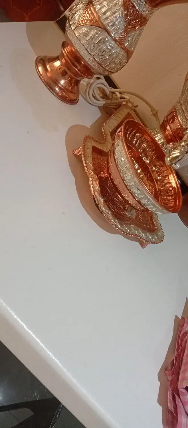 سرویس سماور مسی برقی|سماور، چای‌ساز، قهوه‌ساز|تهران, تهرانپارس غربی|دیوار