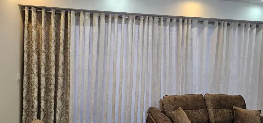 پرده پذیرایی و اتاق خواب مناسب جهیزیه|پرده، رانر، رومیزی|تهران, شهرک چیتگر|دیوار