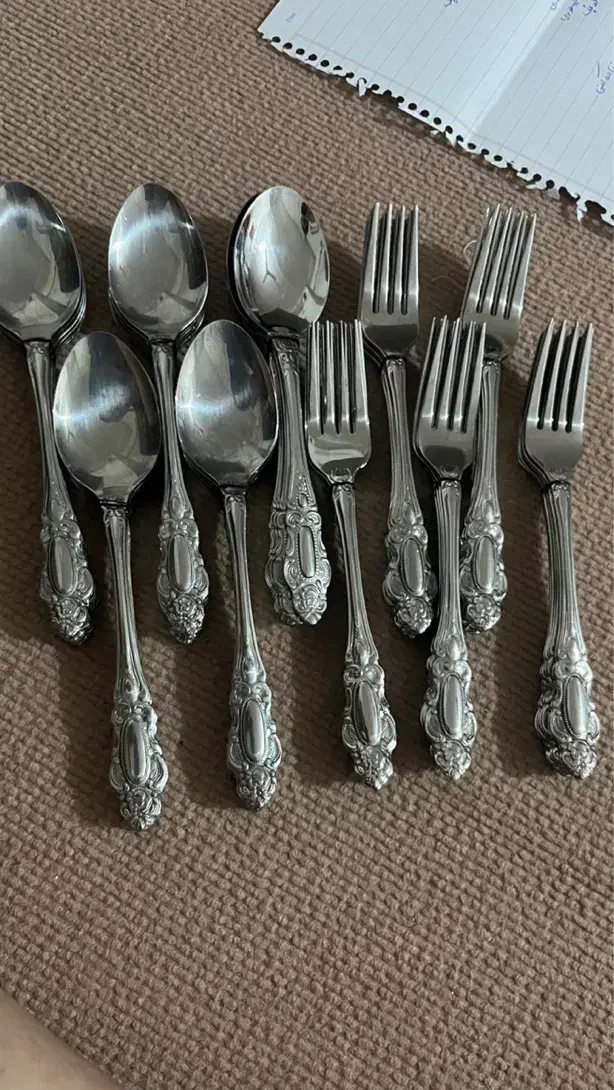 قاشق چنگال سینی پیمانه استیل|ظروف سرو و پذیرایی|علیآباد کتول, |دیوار