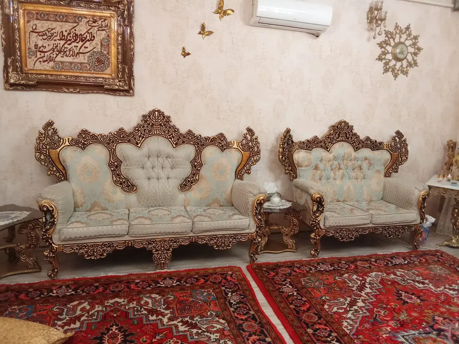 مبلمان سلطنتی نه نفره|مبلمان خانگی و میز عسلی|تبریز, |دیوار