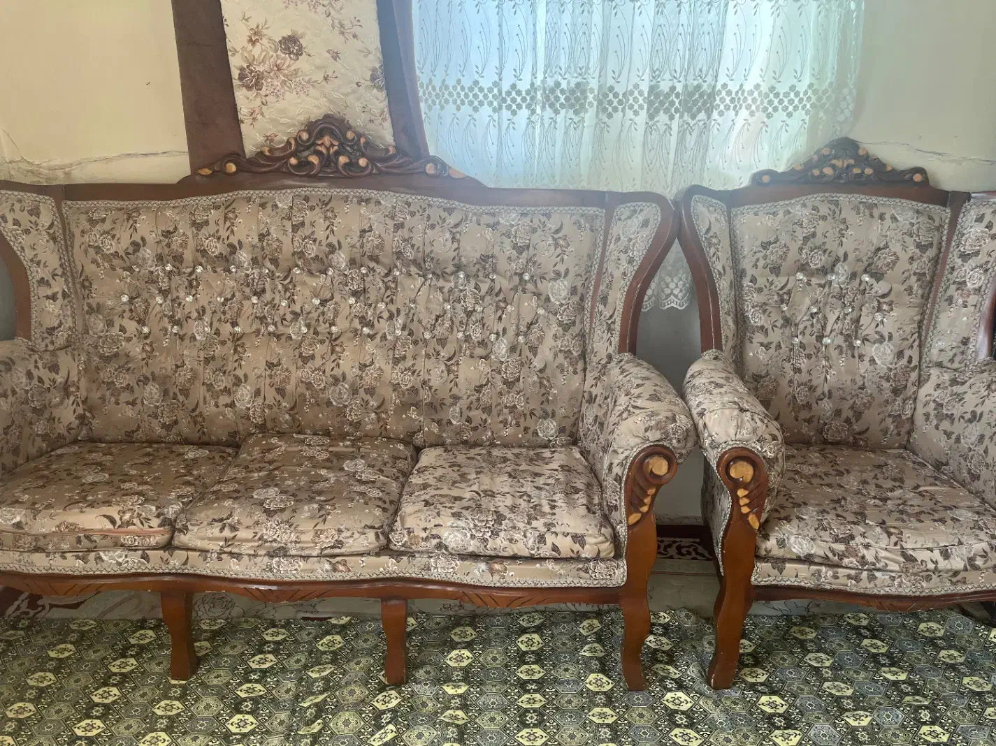 مبل ۷نفره|مبلمان خانگی و میز عسلی|رباطکریم, رباطکریم|دیوار