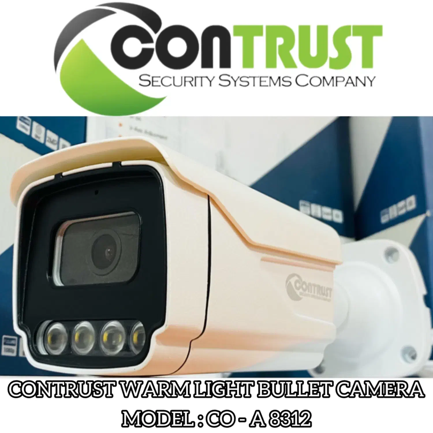 دوربین FULL HD دید در شب رنگی 5 مگ برند کنتراست|دوربین مداربسته|نوکنده, |دیوار