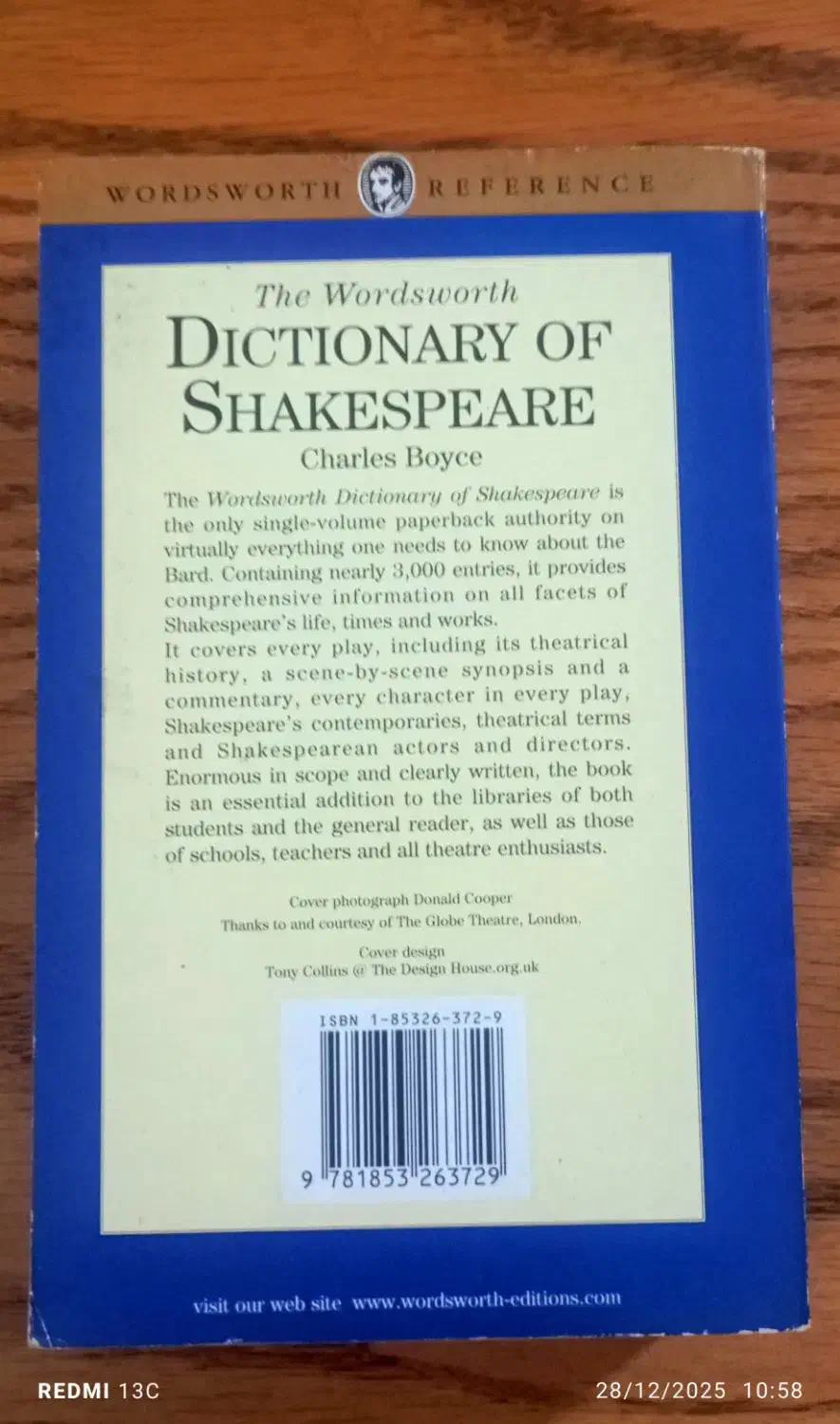 DICTIONARY OF SHAKESPEARE|کتاب و مجله ادبی|تهران, جمالزاده|دیوار