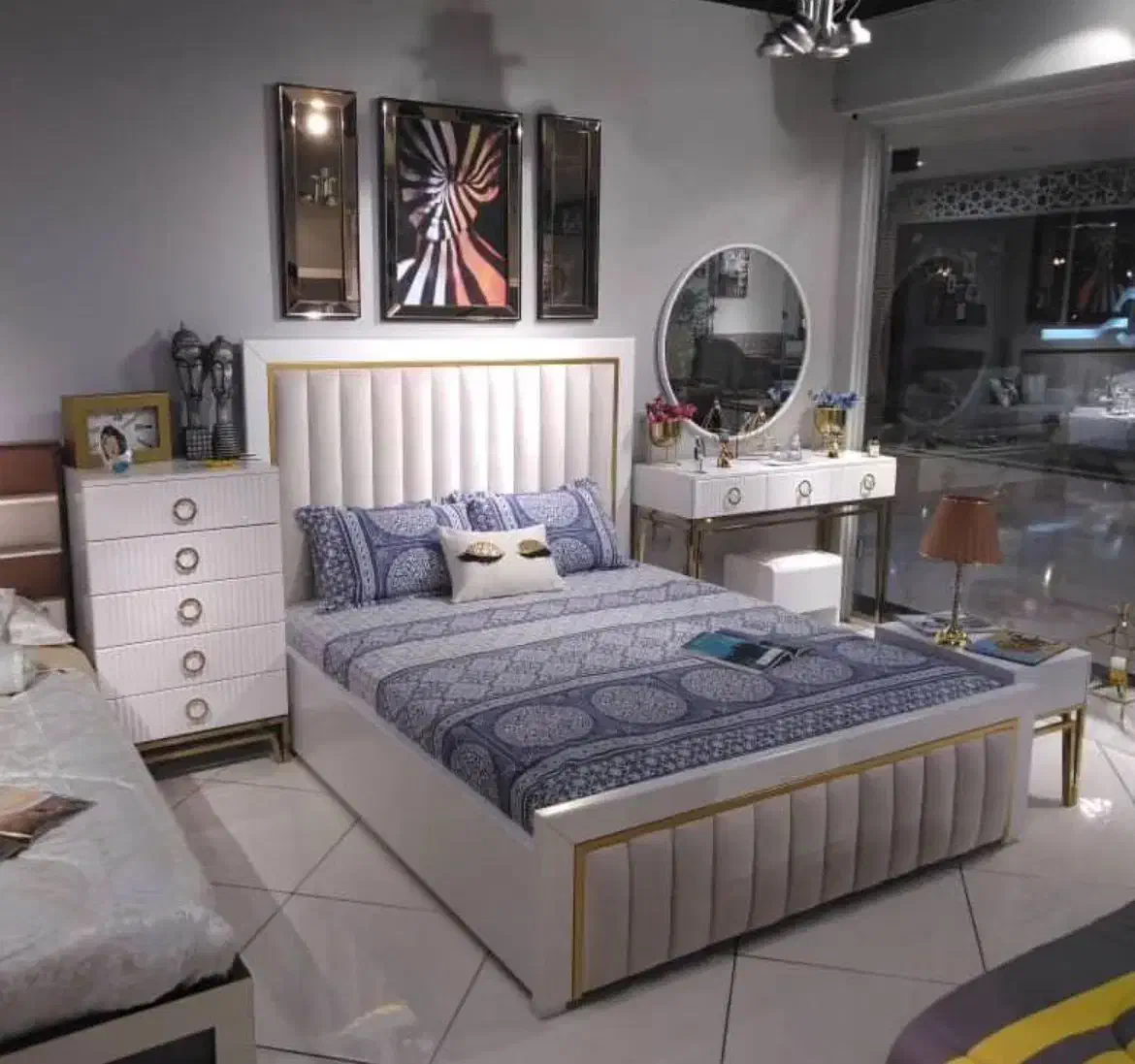 سرویس تخت خواب ۲نفره ( تشک )نیم سرویس باکس مدل ۰۵۰|تخت و سرویس خواب|شیراز, عادل آباد|دیوار