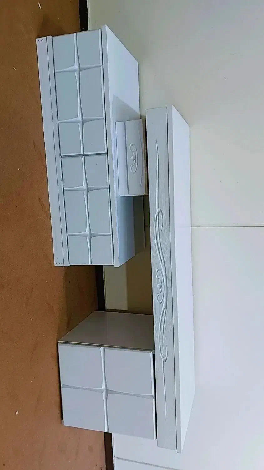 میز تبویزیون سفید رنگ|میز تلویزیون|جم, |دیوار