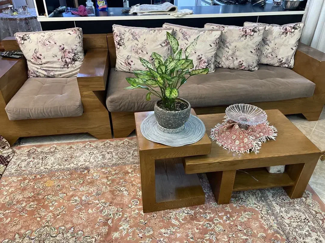 مبل تختخواب‌شو ۹نفره|مبلمان خانگی و میز عسلی|اندیشه, اندیشه فاز ۳|دیوار