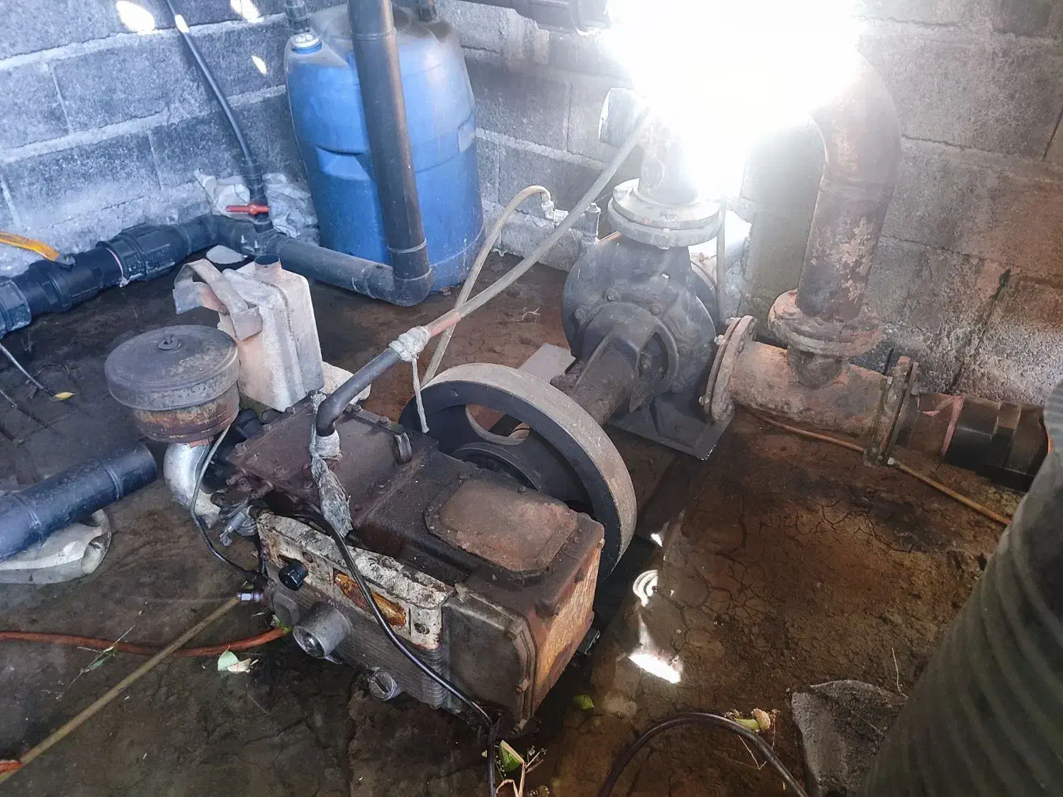 موتور تیلر ژاپن 14.5 دیزلی و پمپ حلزونی 4 اینچ|ابزارآلات|مشگین شهر, |دیوار