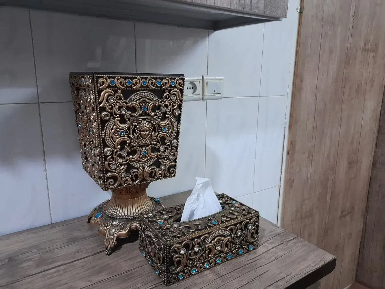 سطل آشغال و جا دستمالی|لوازم نظافت|قم, ولیعصر|دیوار