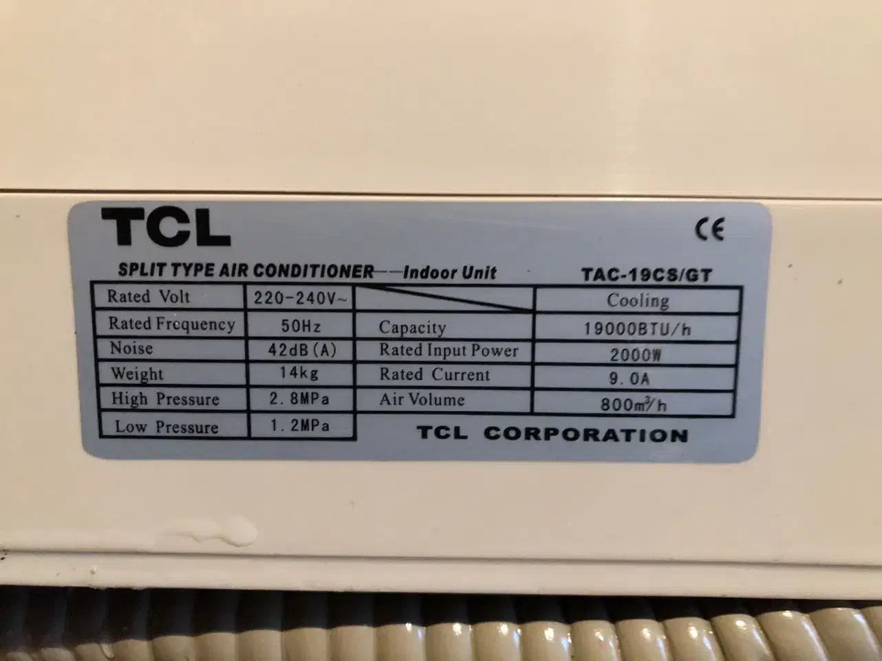 کولر گازی ۱۸ هزار TCL|کولر گازی و فنکوئل|محمدشهر, محمدشهر|دیوار