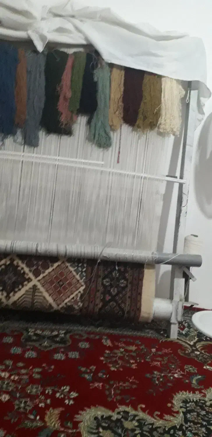 دارقالی ‌‌‌‌‌‌‌‌نیمه بافته.|فرش|همدان, |دیوار