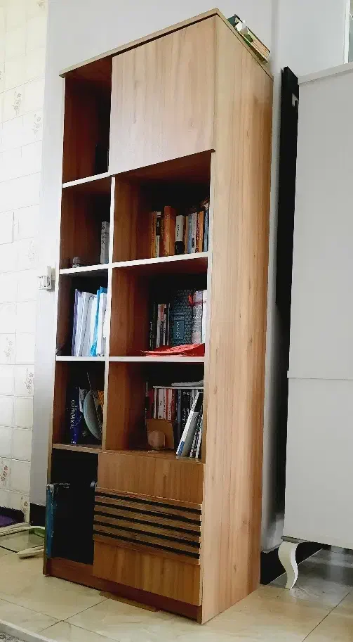 کتابخانه تکتا  برند سناچوب|کتابخانه، شلف، قفسه‌های دیواری|ساری, |دیوار