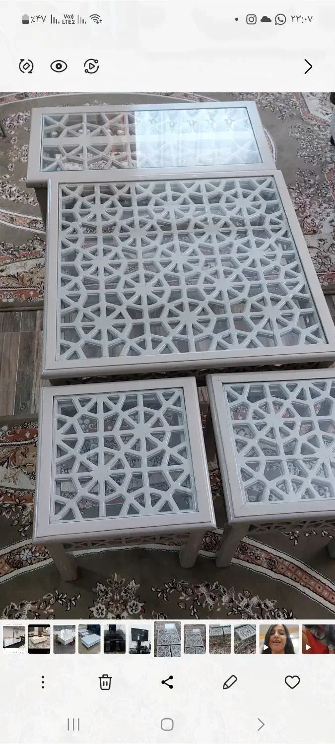 میزعسلی چوبی|مبلمان خانگی و میز عسلی|خلخال, |دیوار