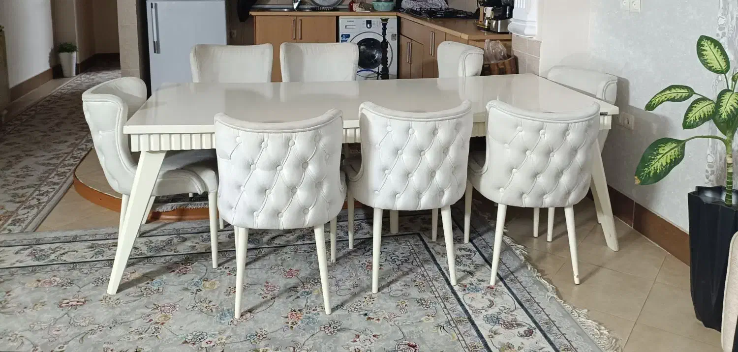 ناهار خوری ۸نفره تمیزو سالم وشیک|میز و صندلی غذاخوری|گنبد کاووس, |دیوار