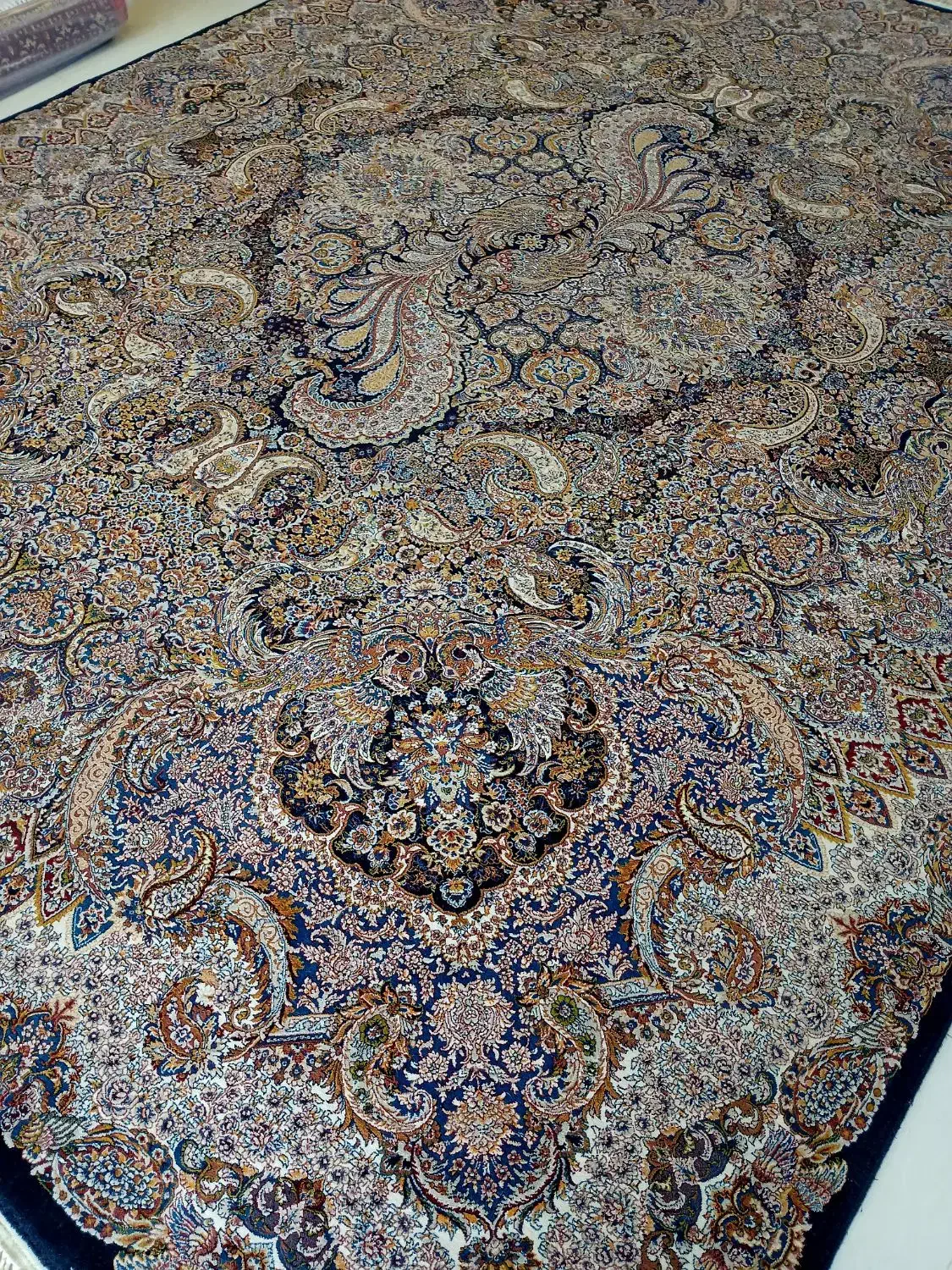 فرش 12متری 700شانه تراکم 2550 ضخیم پرتراکم حدنو|فرش|هشتگرد, هشتگرد قدیم|دیوار