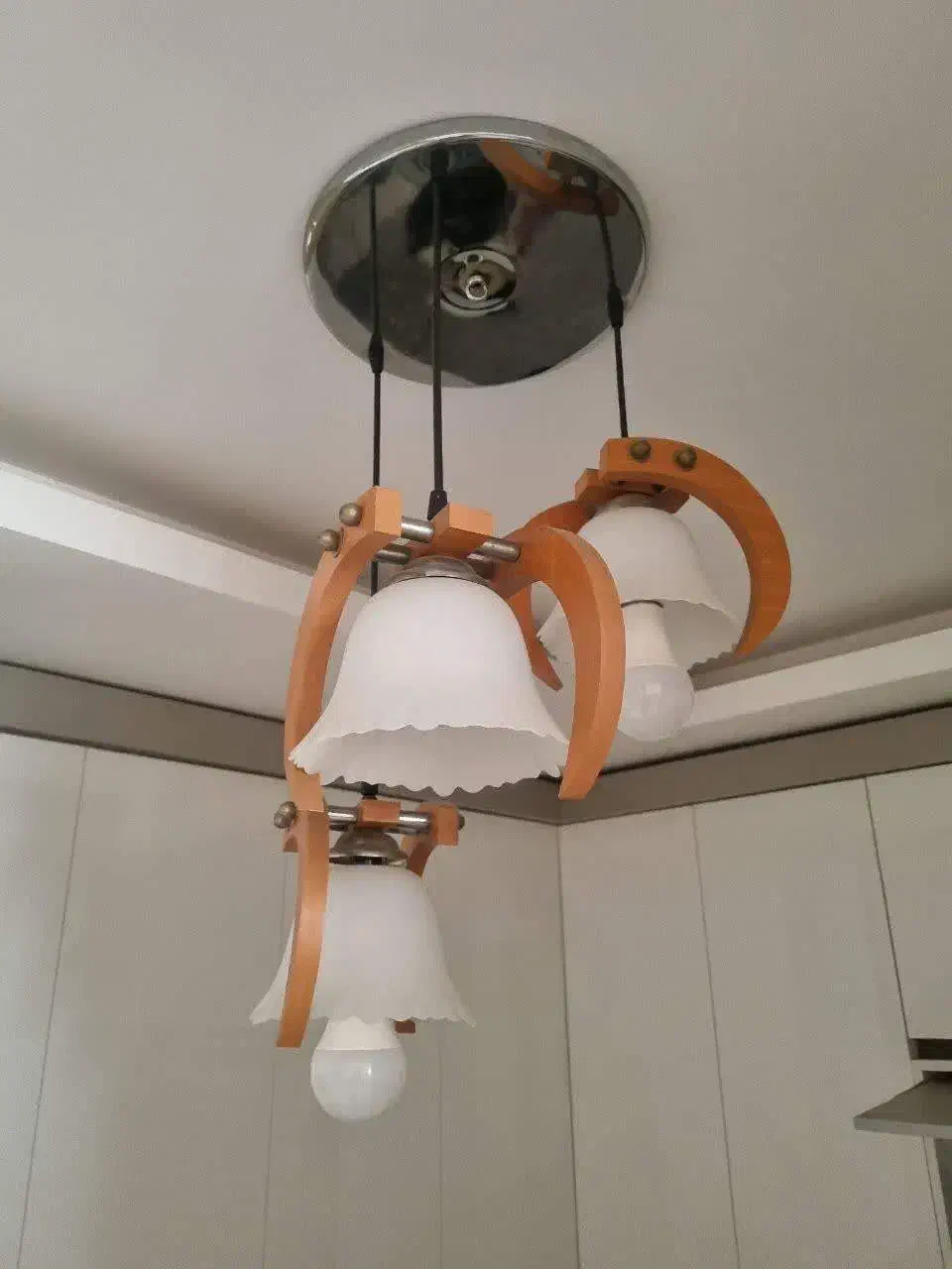 سه لوستر اتاق خواب و آشپزخانه|لوستر و چراغ آویز|زنجان, |دیوار