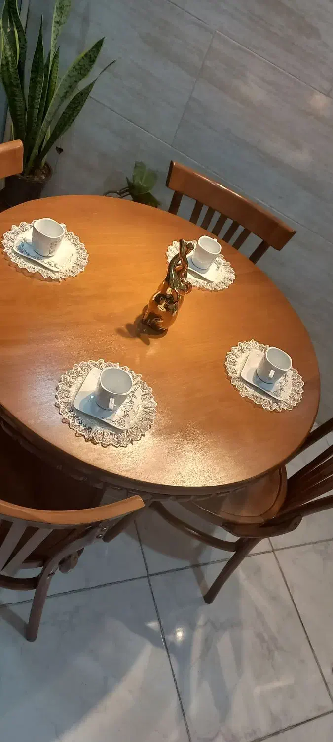 میز ناهار خوری|میز و صندلی غذاخوری|مشکیندشت, |دیوار