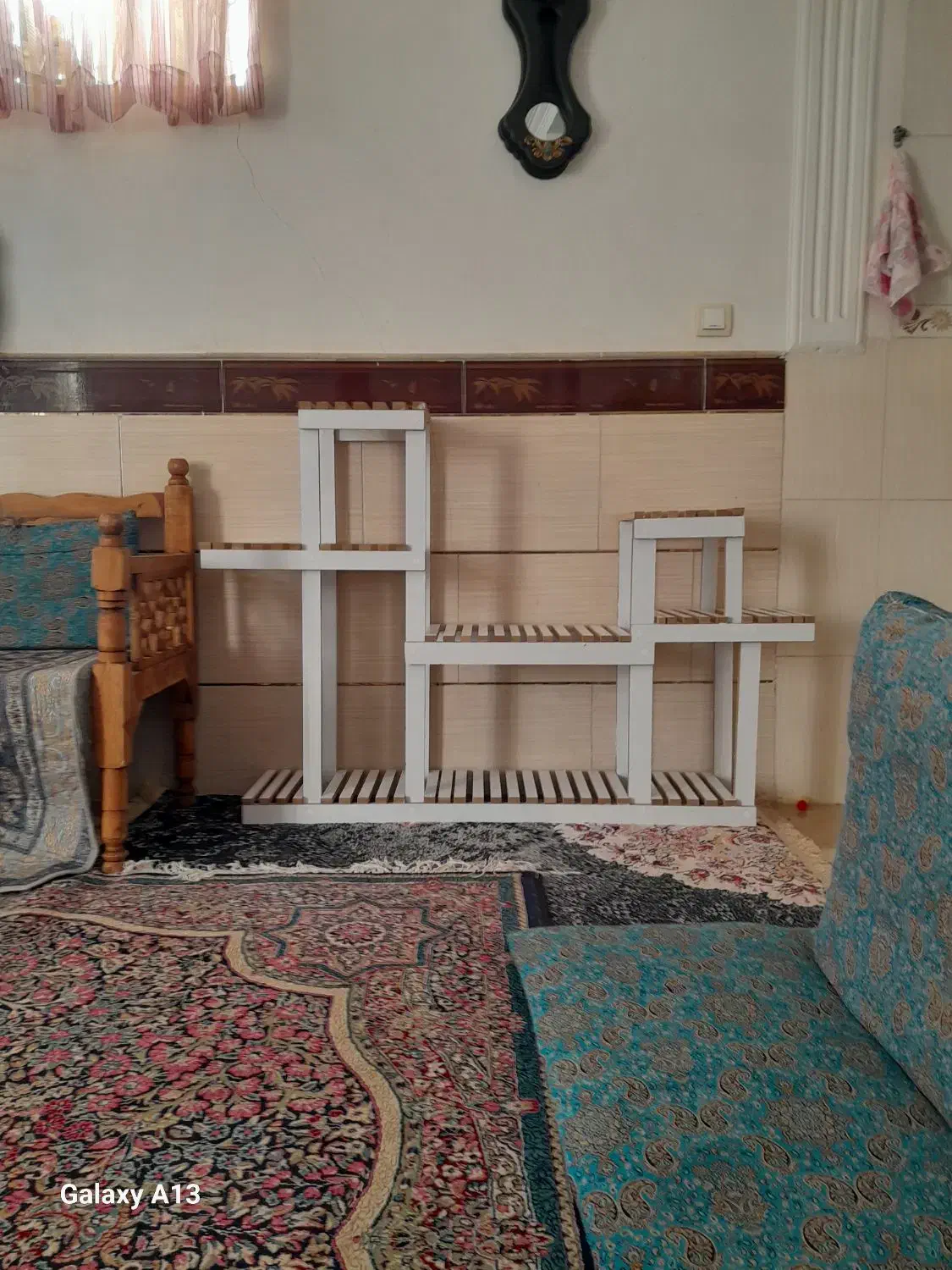 پایه گلدان چوبی|صنایع دستی و سایر لوازم تزئینی|رفسنجان, |دیوار