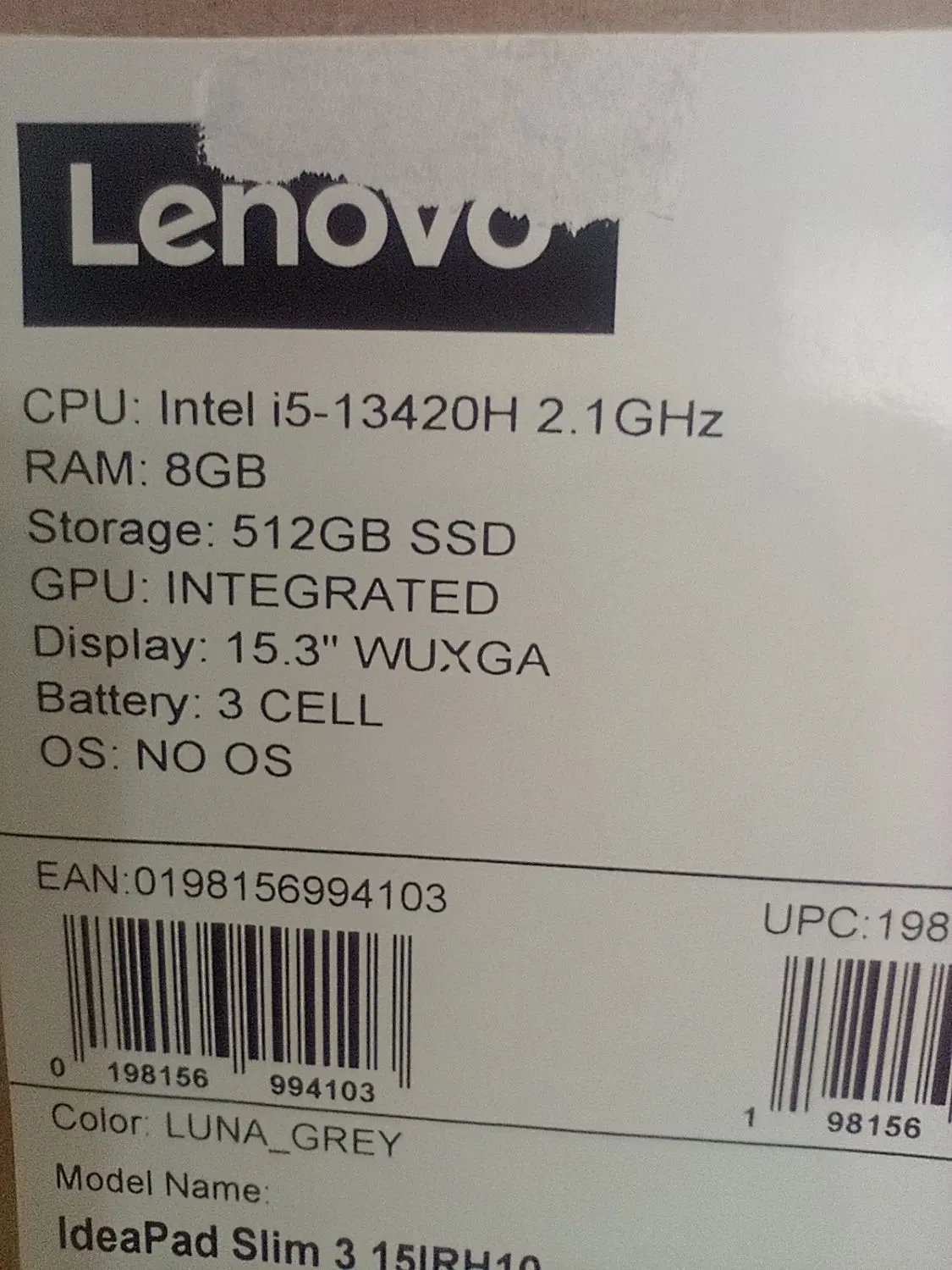 لپ تاپ Lenovo Ideapad slim13 151Rh10|رایانه همراه|تهران, مهران (سیدخندان)|دیوار