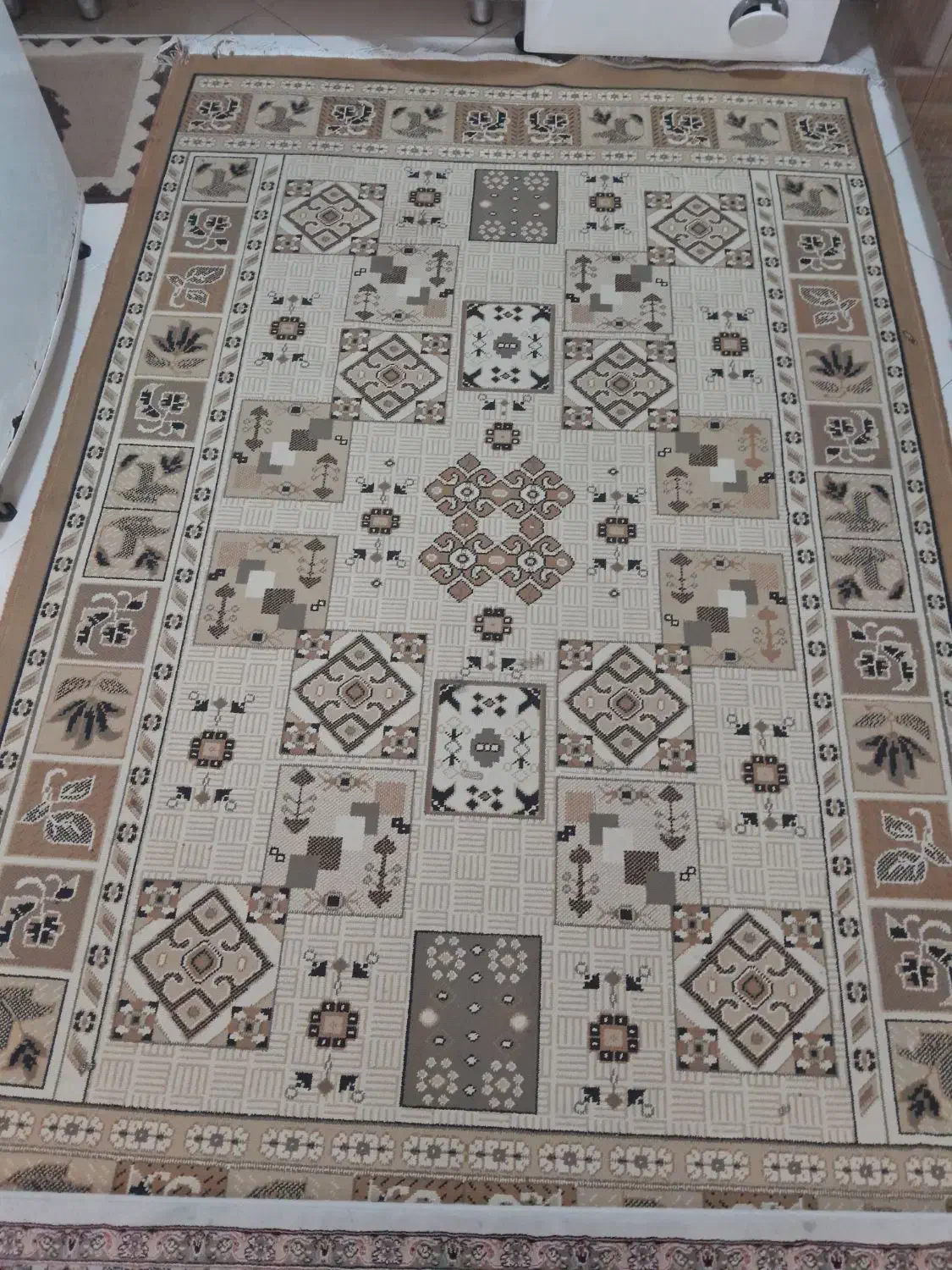 گلیم فرش دوبیستوپنج سانت دریک ونیم که میشه ۴متر|گلیم، جاجیم، گبه|شاهین‌شهر, مسکن مهر|دیوار