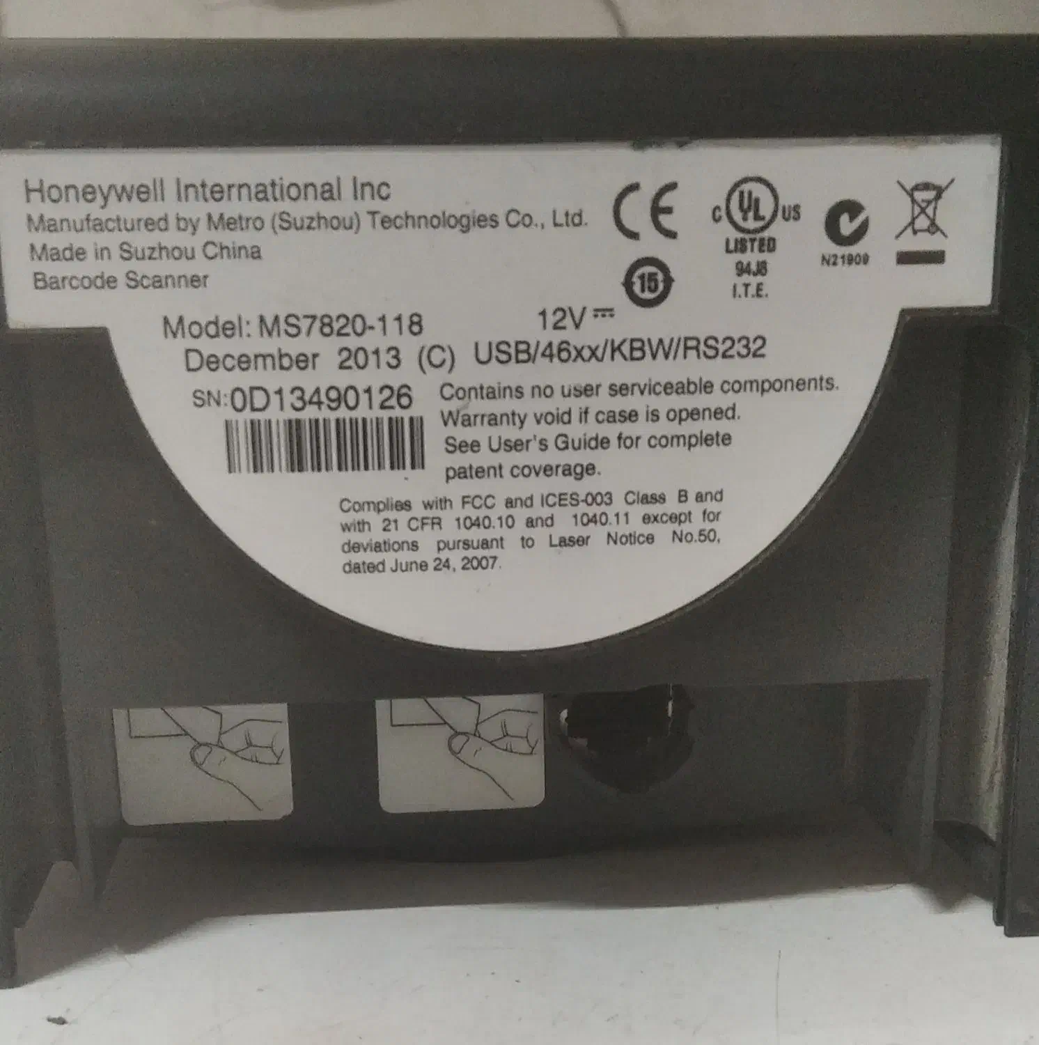 بارکدخوان رومیزی هانیول ms7820 و مترولاجیک ms9520|پرینتر، اسکنر، کپی، فکس|مشهد, عامل|دیوار