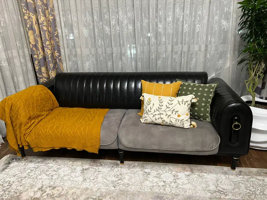 مبل ترکیب چرم و پارچه ترند سال|مبلمان خانگی و میز عسلی|شاهین‌شهر, نظامی|دیوار