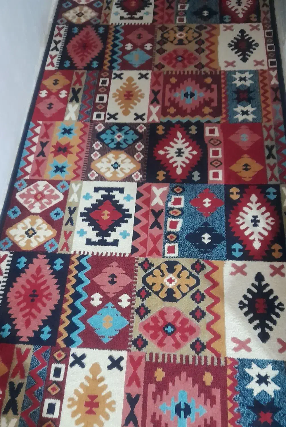 قالیچه راهرو|گلیم، جاجیم، گبه|سبزوار, قصبه اب یمین|دیوار