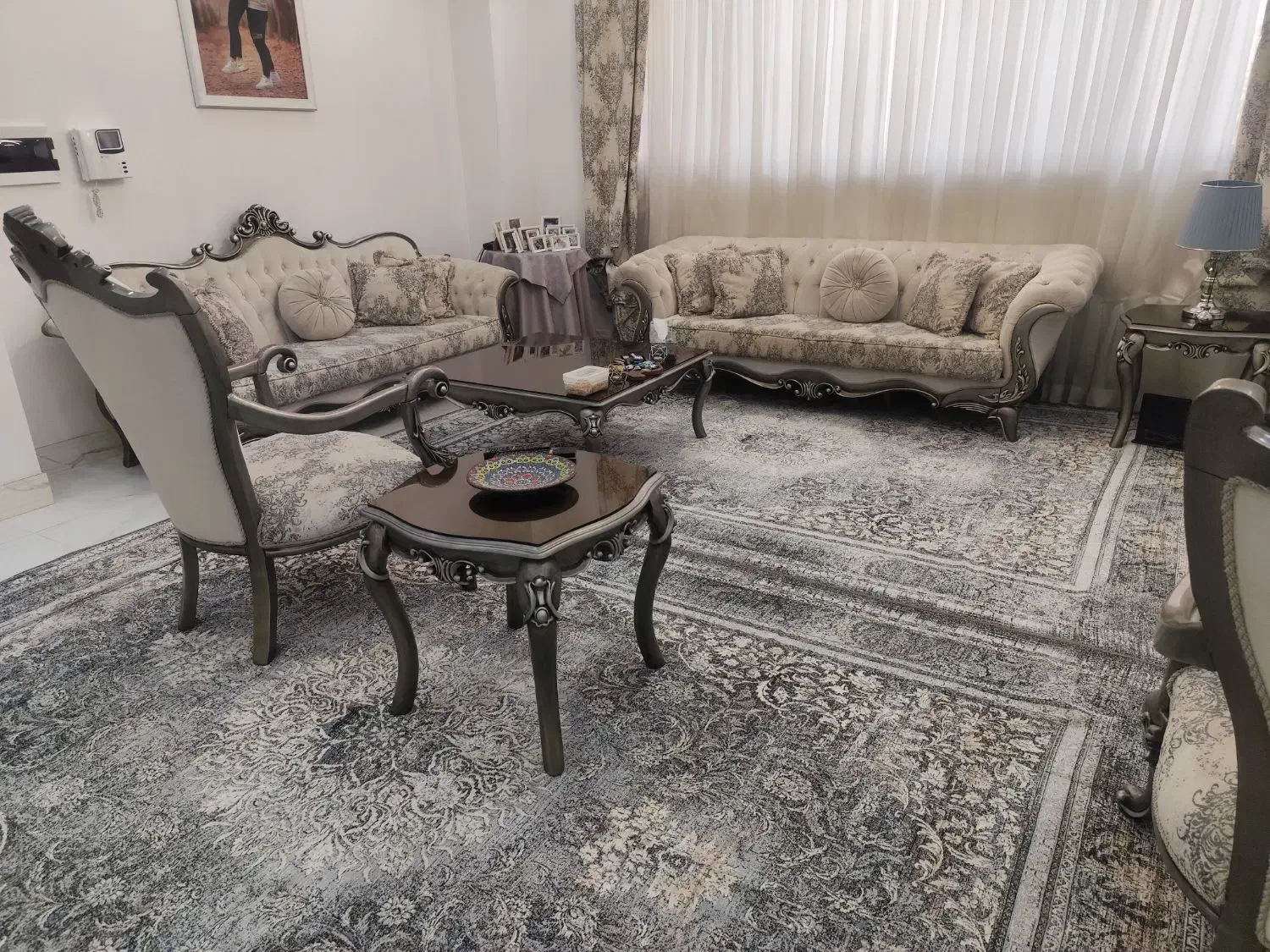 مبلمان هشت نفره کلاسیک|مبلمان خانگی و میز عسلی|شهریار, شهرک وائین|دیوار