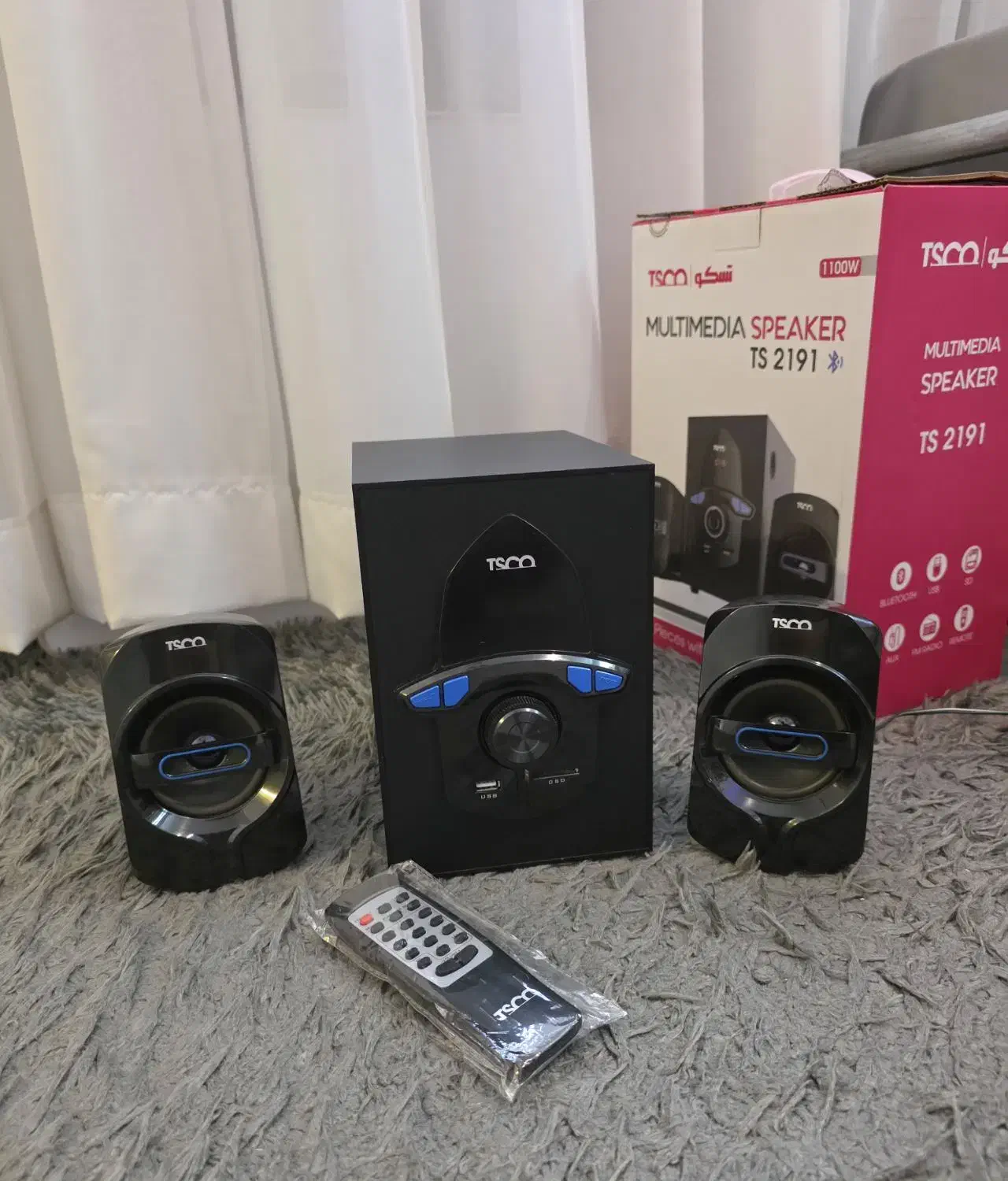 اسپیکر رومیزی بلوتوثی تسکو (در حد نو)|سیستم صوتی خانگی|ری, اقدسیه|دیوار