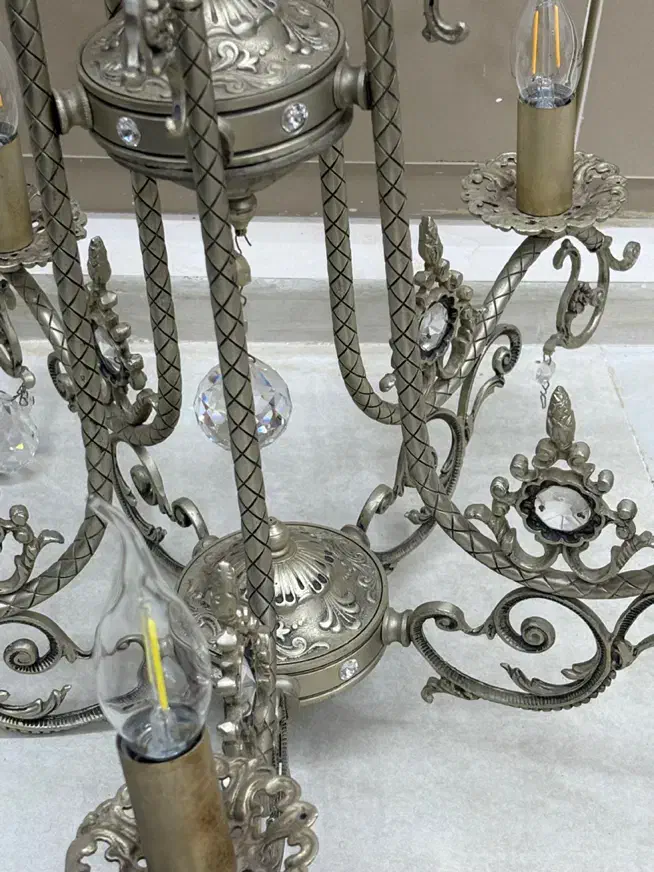 لوستر ۵ شاخه فلزی|لوستر و چراغ آویز|ایلام, |دیوار