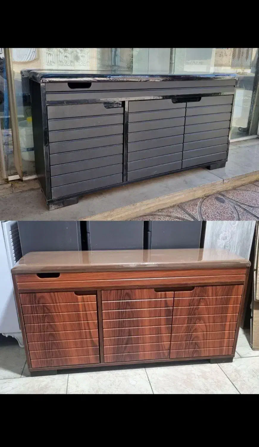 جاکفشی مدل نشیمنی|جاکفشی، کمد، دراور|رشت, دباغیان|دیوار