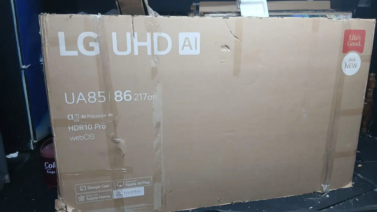 کارتون تلویزیون LG UHD|تلویزیون و پروژکتور|تهران, اسفندیاری|دیوار