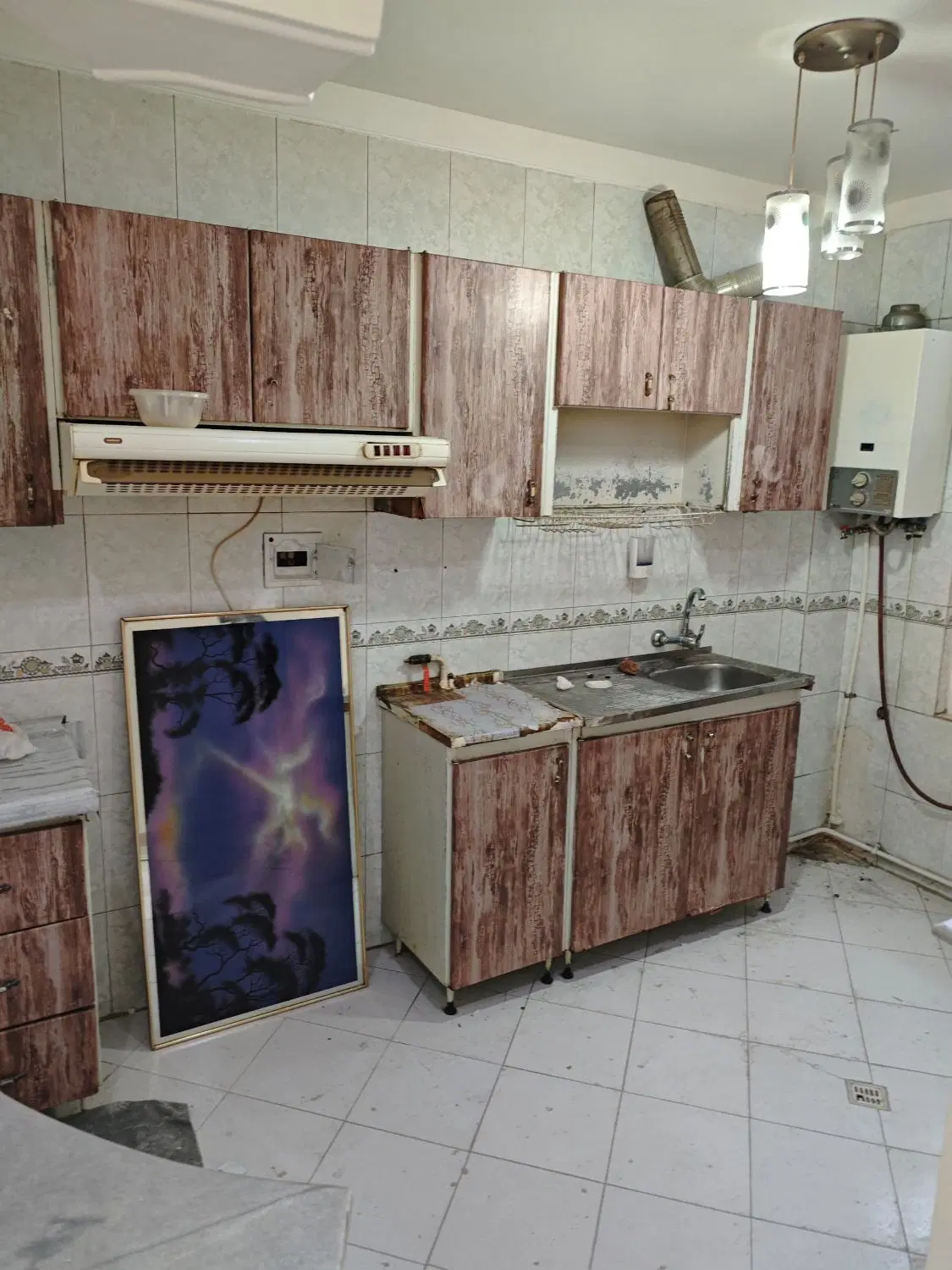 فروش خریدکابینت فلزی سینک هود سالم پوسیده ابگرمکن|مصالح و تجهیزات ساختمان|تهران, مجیدیه|دیوار