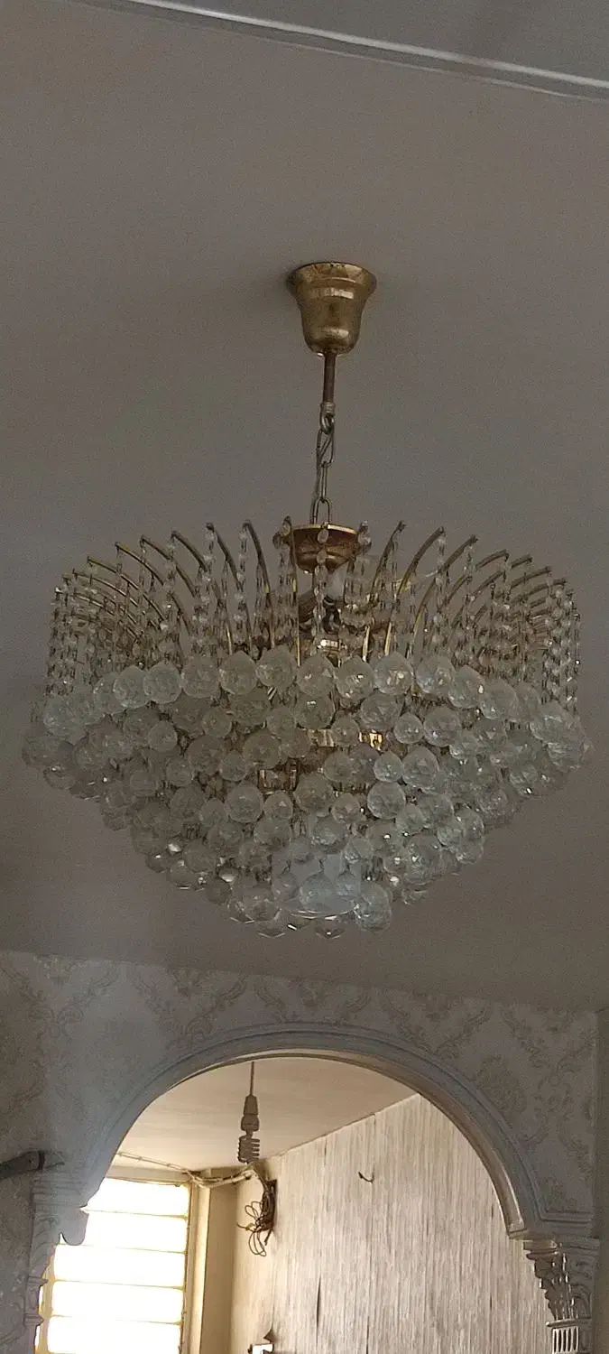 لوستر کریستالی وبوفه|لوستر و چراغ آویز|اهواز, کوی سعدی|دیوار