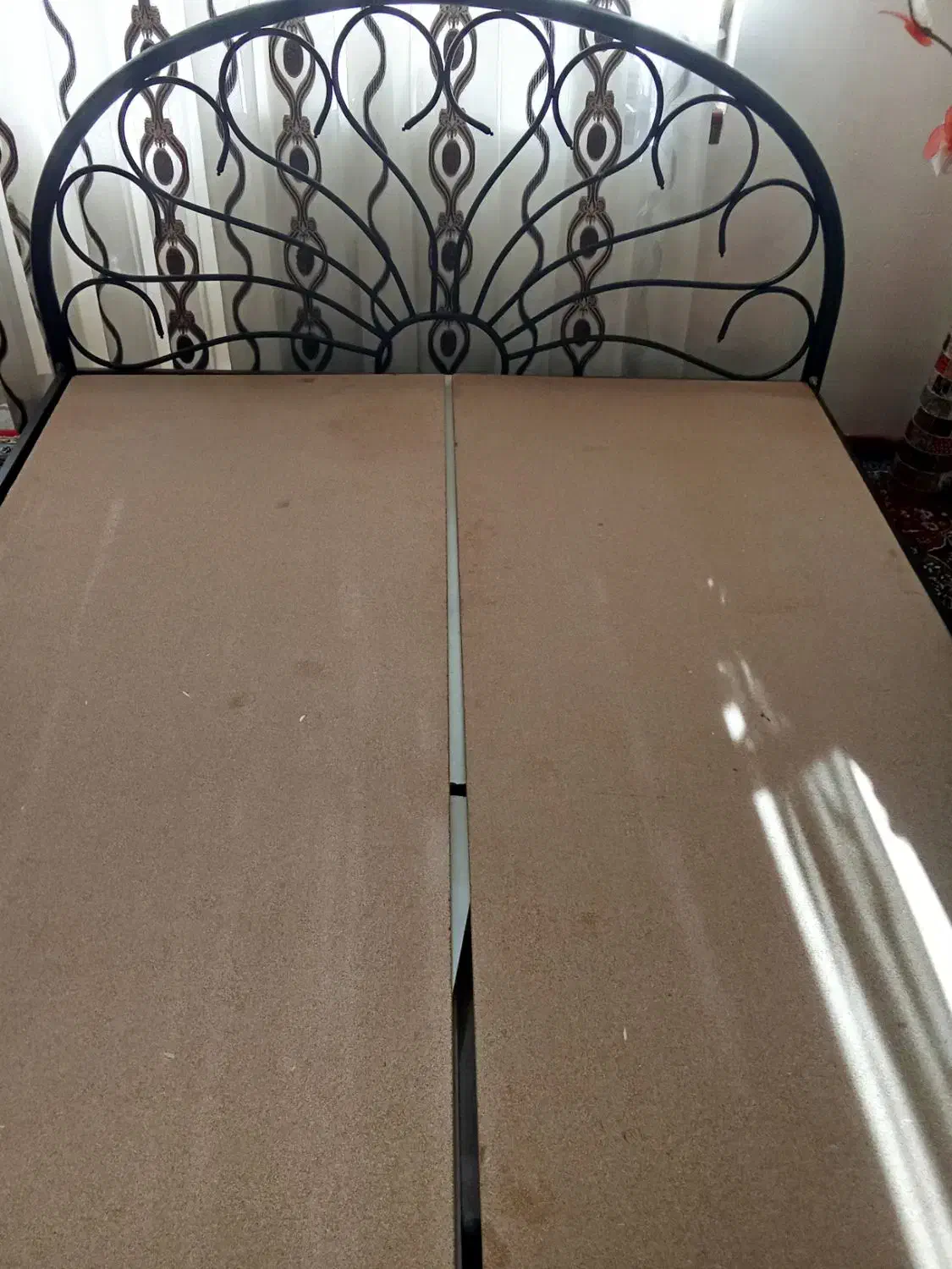 تخت خواب فلزی دونفره|تخت و سرویس خواب|محمدیه-قزوین, |دیوار