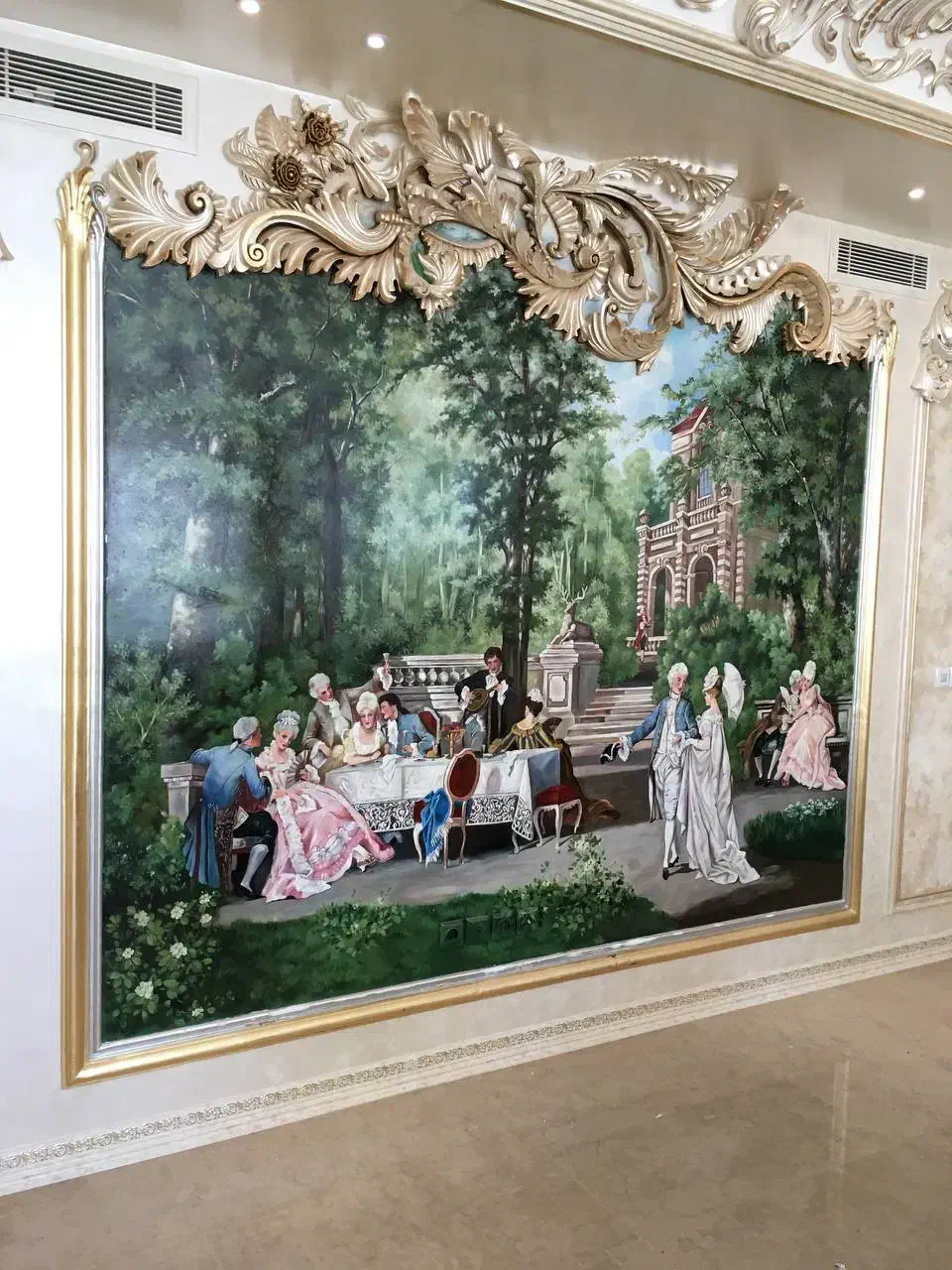 نقاشی پتینه ورق طلا|خدمات پیشه و مهارت|بروجرد, |دیوار