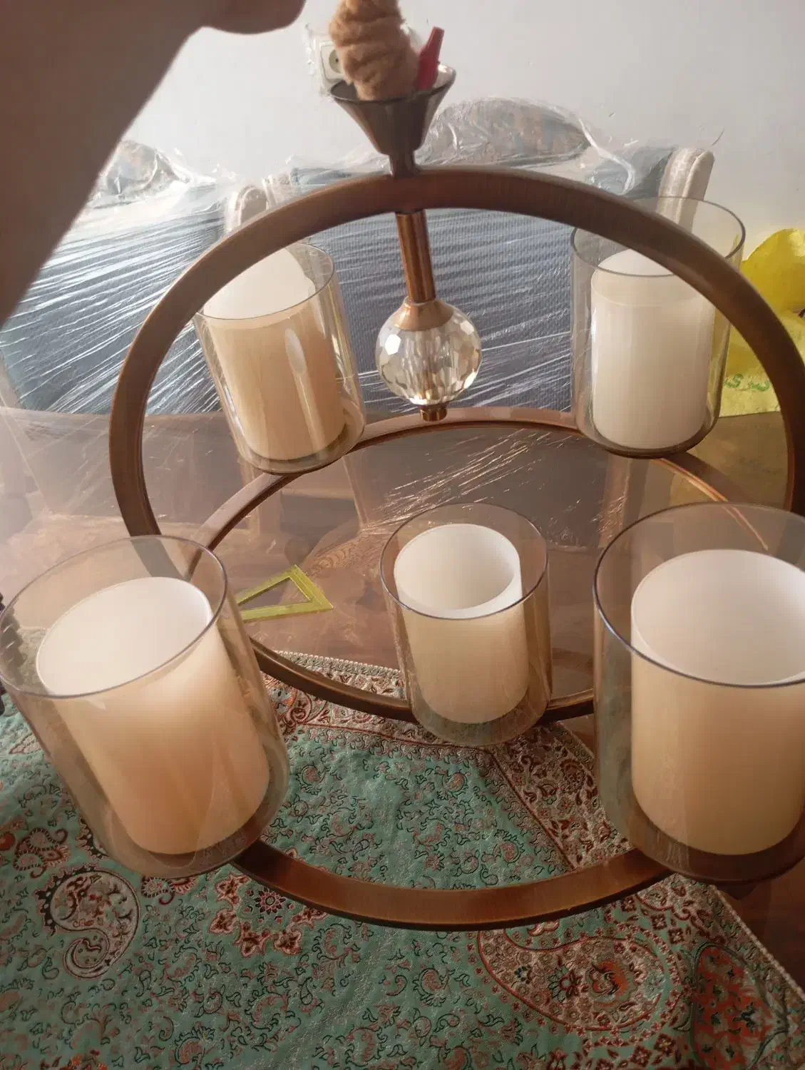 لوستر وآواژور|لوستر و چراغ آویز|شهریار, کردزار|دیوار