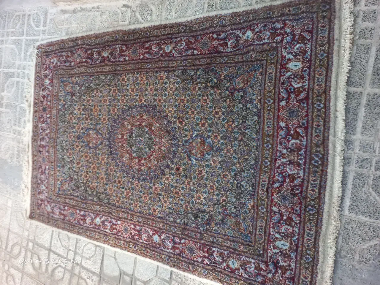 قالیچه دستباف بیرجند نقش ریز ماهی|فرش|مشهد, شهید بهشتی|دیوار