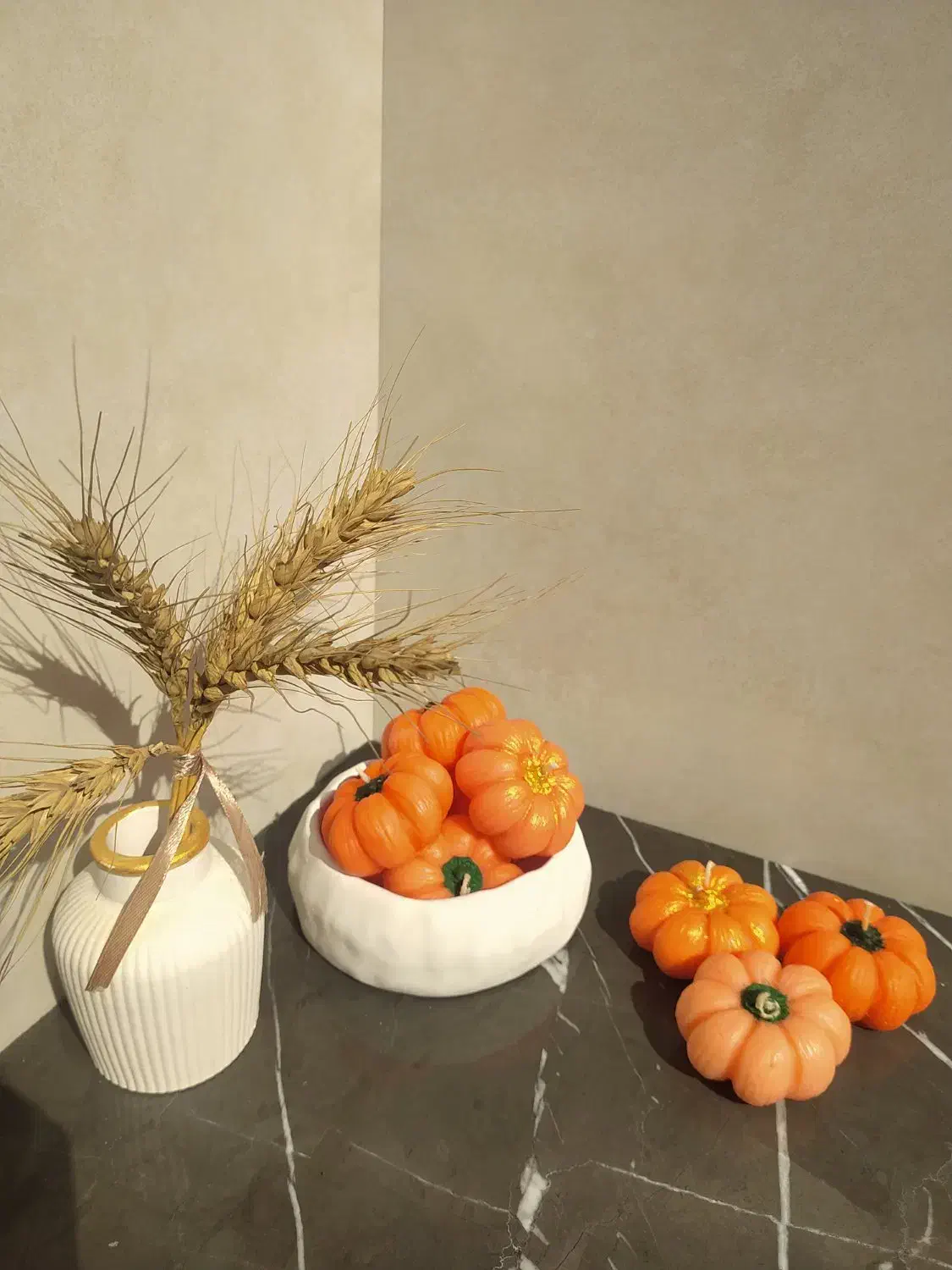 شمع های هالوینی و پاییزی|صنایع دستی و سایر لوازم تزئینی|گنبد کاووس, |دیوار