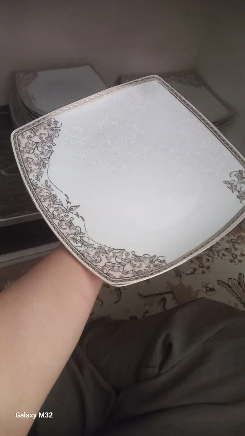 بشقاب پلو ومیوه خوری چینی ۱۲ نفره تندیس ۲۴ پارچه|ظروف سرو و پذیرایی|ماهدشت, |دیوار