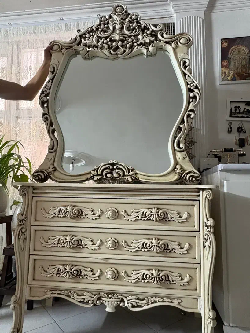 ایینه دراور|جاکفشی، کمد، دراور|نیشابور, کوی فرهنگیان|دیوار