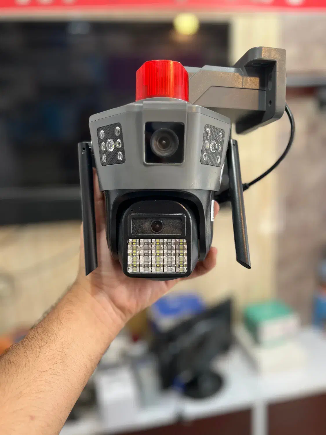 دوربین سیمکارت خور بیسیم خورشیدی ضدآب سمنان|دوربین مداربسته|سمنان, |دیوار