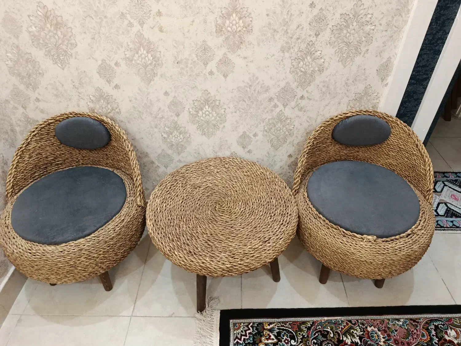 میز و صندلی حصیری|میز و صندلی غذاخوری|لاهیجان, حاجی آباد|دیوار