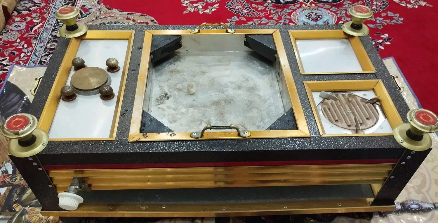 منقل المنیوم همراه سینی چرخشی|اجاق گاز و لوازم برقی پخت‌وپز|سوسنگرد, |دیوار