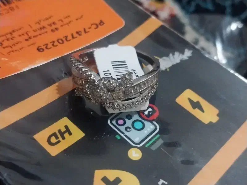 انگشتر نقره زنانه  جواهری مجلسی مدل RlE. 74|جواهرات|قدس, شهر‌قدس|دیوار