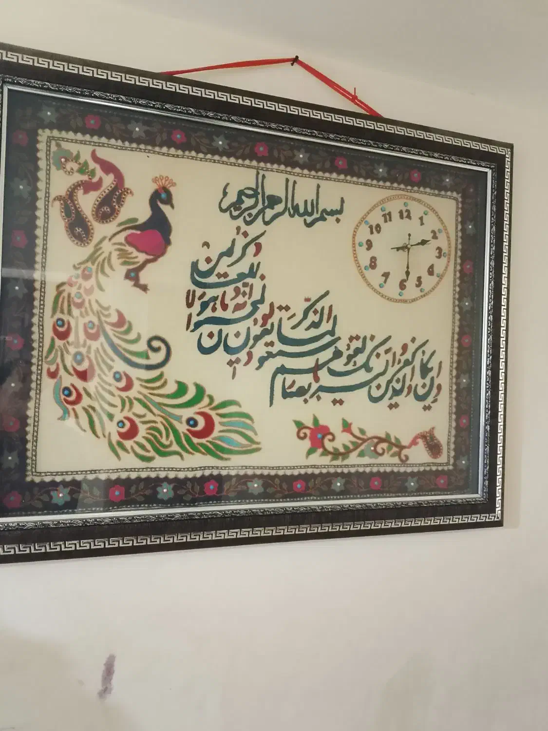 تابلو بزرگ ساعت پته|تابلو، نقاشی، عکس|کرمان, |دیوار