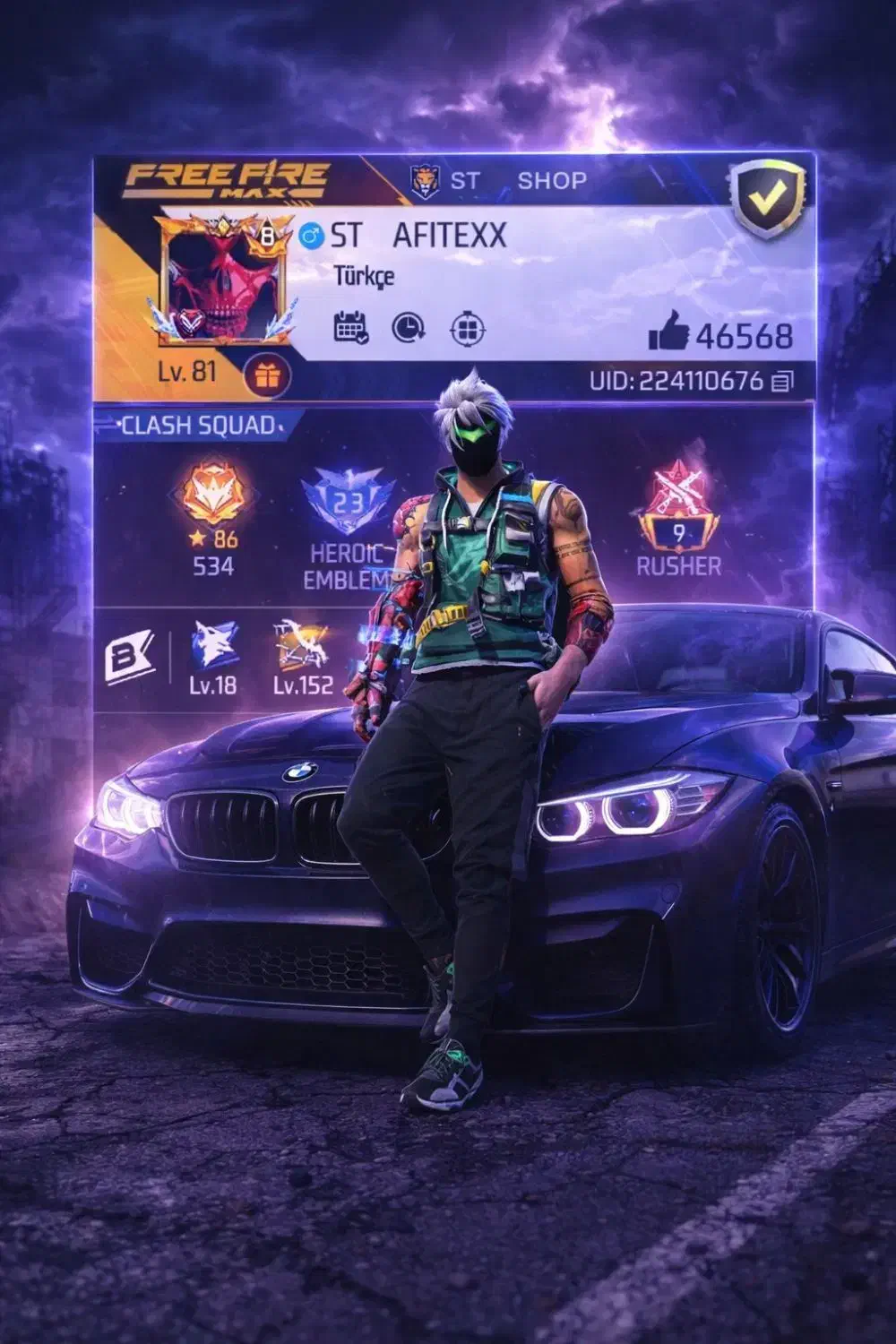 اکانت VIP فری فایر|کنسول، بازی ویدئویی و آنلاین|رشت, لاکان|دیوار