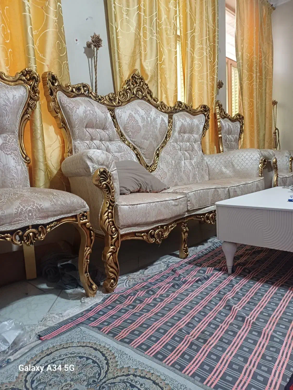 مبل سلطنتی ۹نفره|مبلمان خانگی و میز عسلی|کرمان, |دیوار