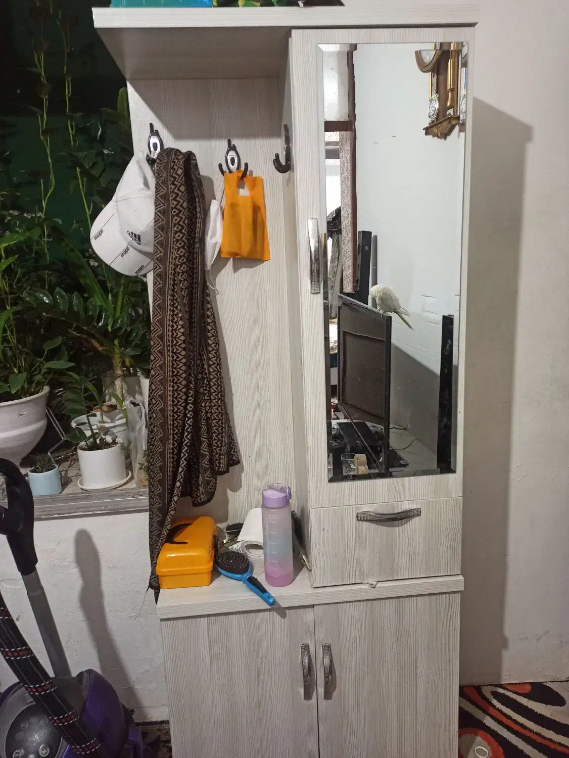 جاکفشی و جالباسی به همرا اینه|جاکفشی، کمد، دراور|کرمان, |دیوار