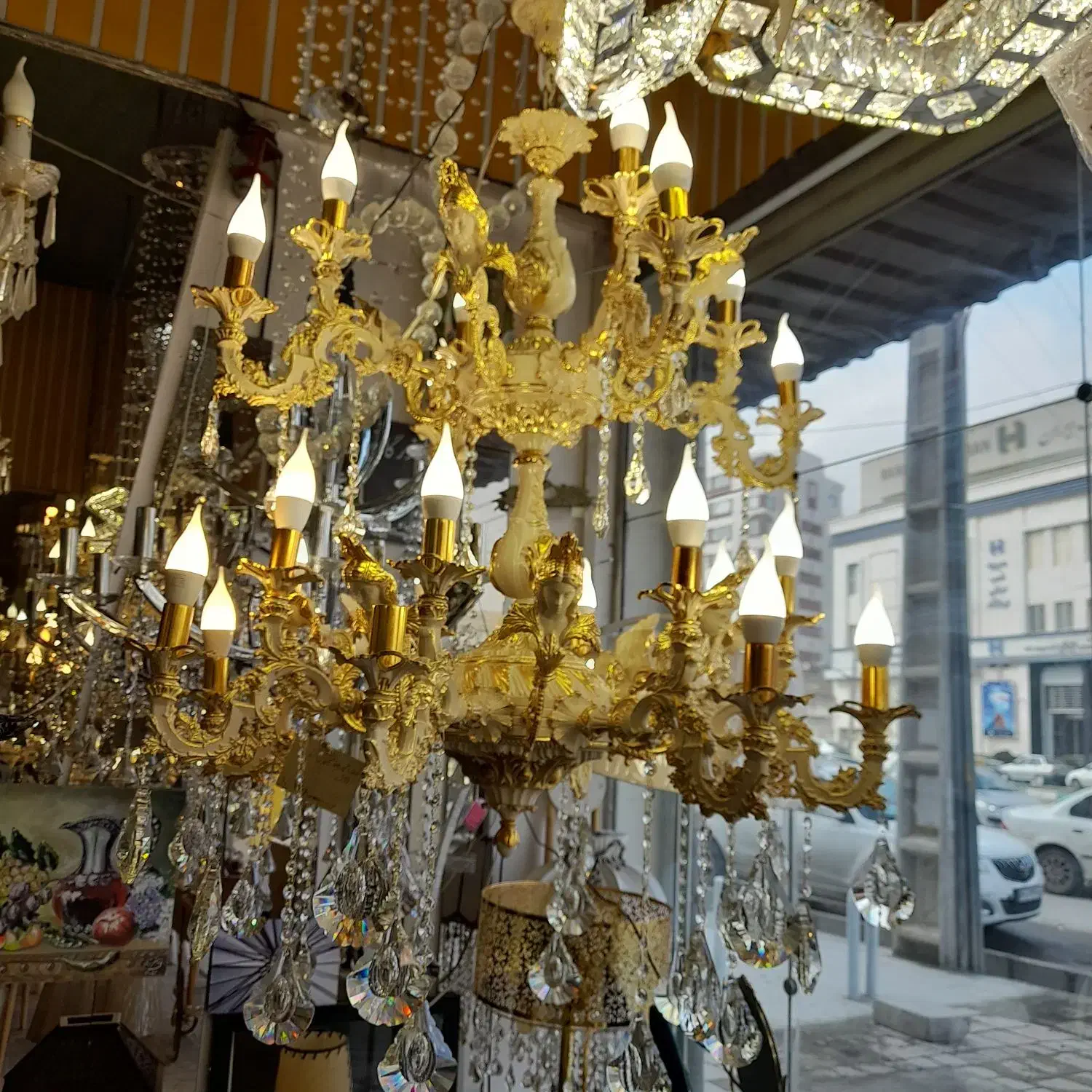 لوستر ترنج|لوستر و چراغ آویز|کرمانشاه, |دیوار