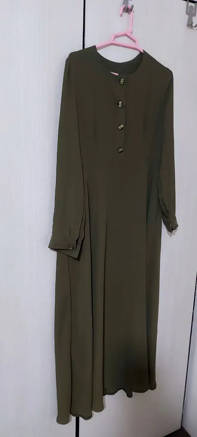 مانتو جلو بسته سبز رنگ|لباس|سنندج, |دیوار